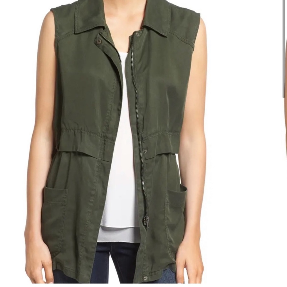 Cupcakes & Cashmere Green vest